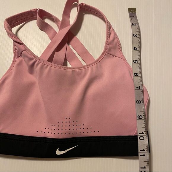 Nike High impact Support Padded Adjustable Sports Bra Strappy back pink XS - Picture 7 of 10